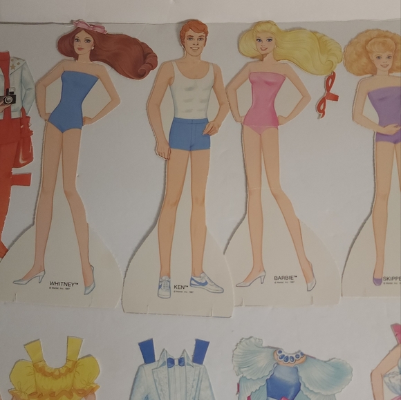 Vintage 1987 Jewel Secrets Barbie Paper Doll Mattel - Picture 6 of 10